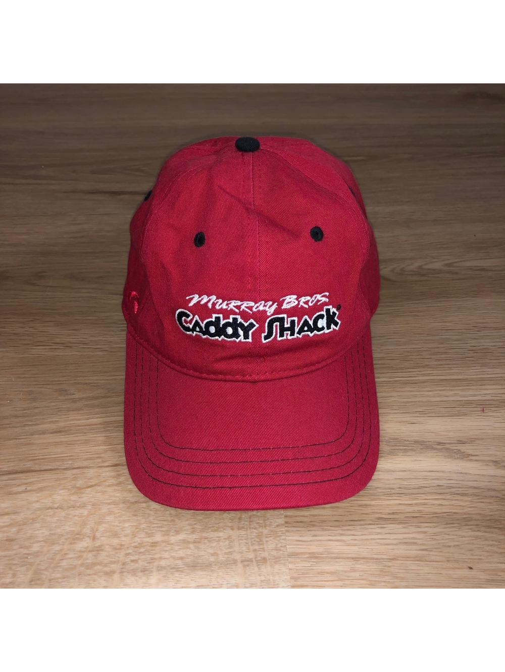 Vintage Murray Bros CaddyShack GolfAdjustable Cap Hat Red Yellow Pukka Bill